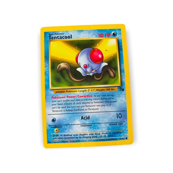 Tentacool & Tentacruel 1999 Pokémon Card 44/62 56/62 - Picture 3 of 4